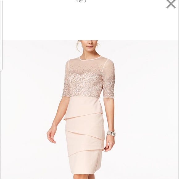 Adrianna Papell Dresses & Skirts - Adrianna Papell Ilussion & Tierred Dress